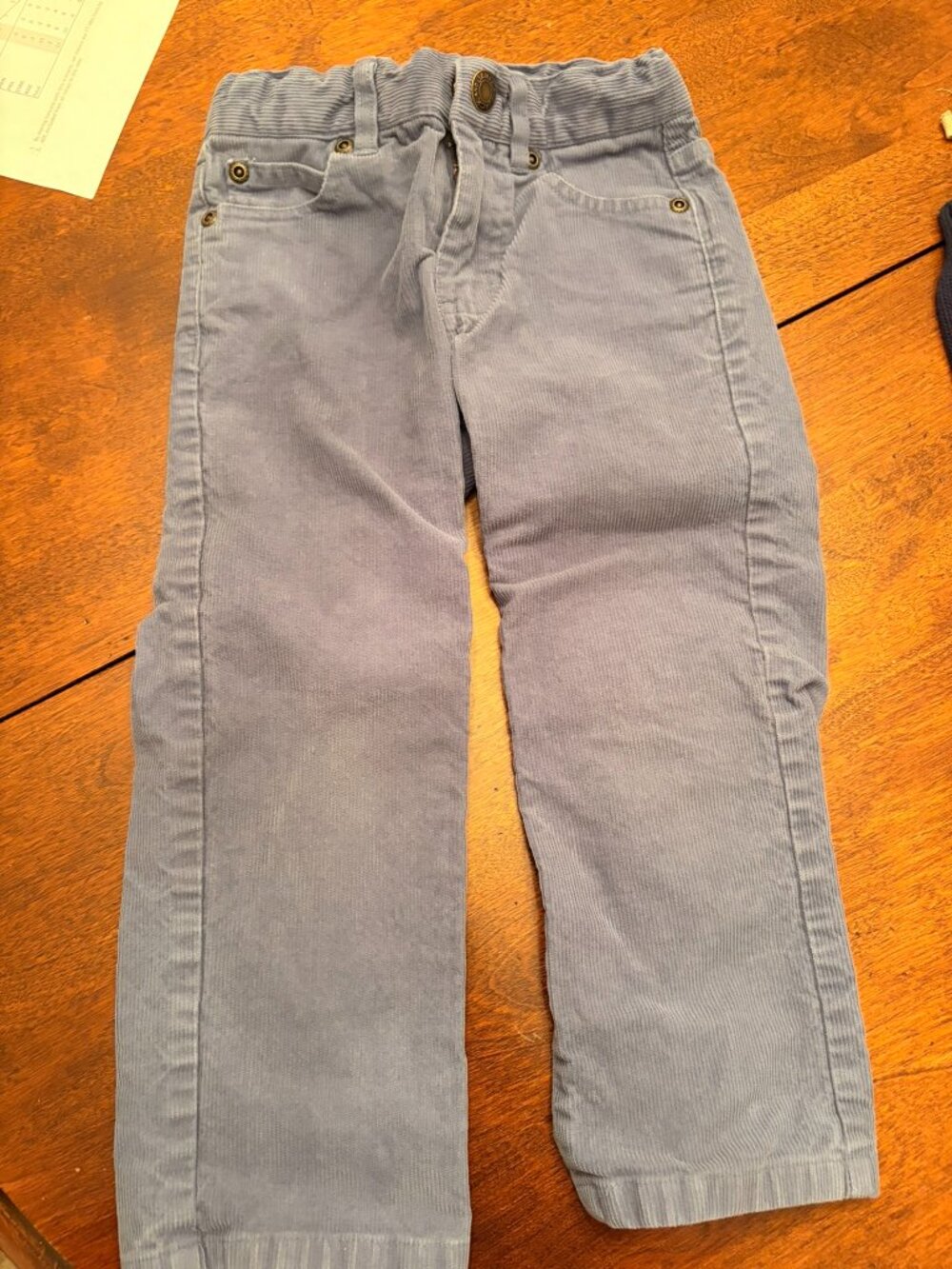 Janie and Jack Corduroy Pull-On Pants, Blue-Gray, Size 3